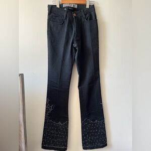 Parasuco jeans Vintage Y2K Sequins Flared Jeans size 28